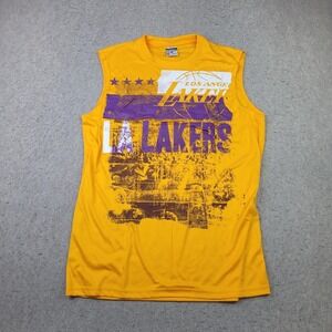 Zipway LA Lakers Sleeveless Shirt Mens L Yellow NBA Change N the Game